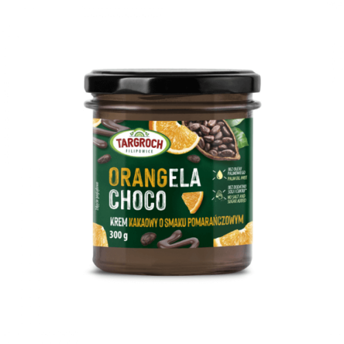Krem kakaowy o smaku pomarańczowym Orangela choco 300g