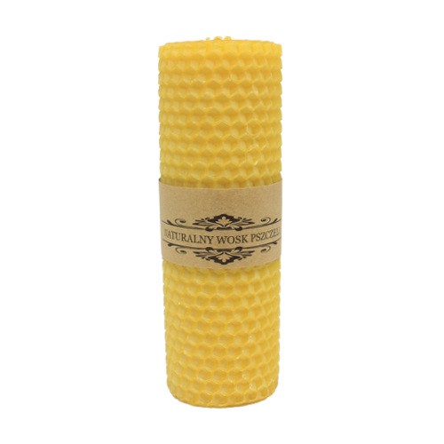 Świeca z węzy pszczelej walec w-05 - 13cm