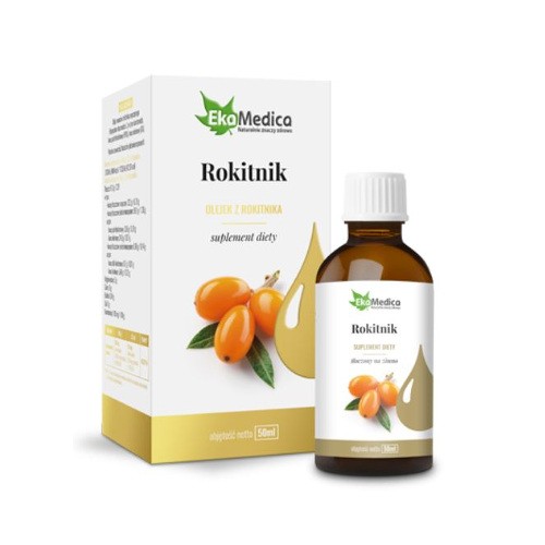 Olej  z rokitnika tłoczony na zimno 50ml - ekamedica